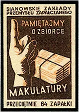 Zaklady Przemyslu Zapalczanego Etykieta z 9