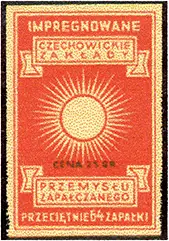 Zaklady Przemyslu Zapalczanego Etykieta z 560 e ii